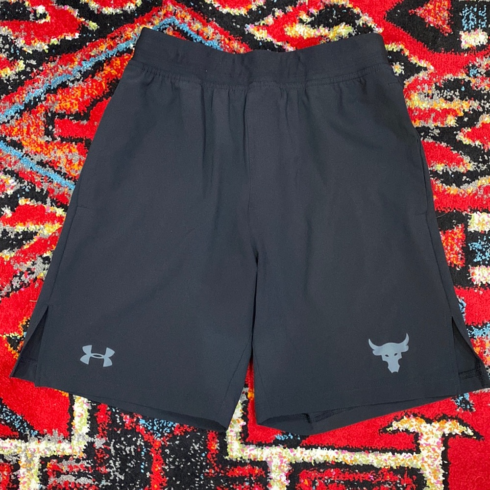 Under Armour Project Rock Fight Shorts.